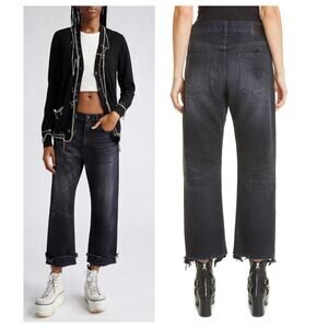 R13 Distressed Boyfriend Jeans Size 27